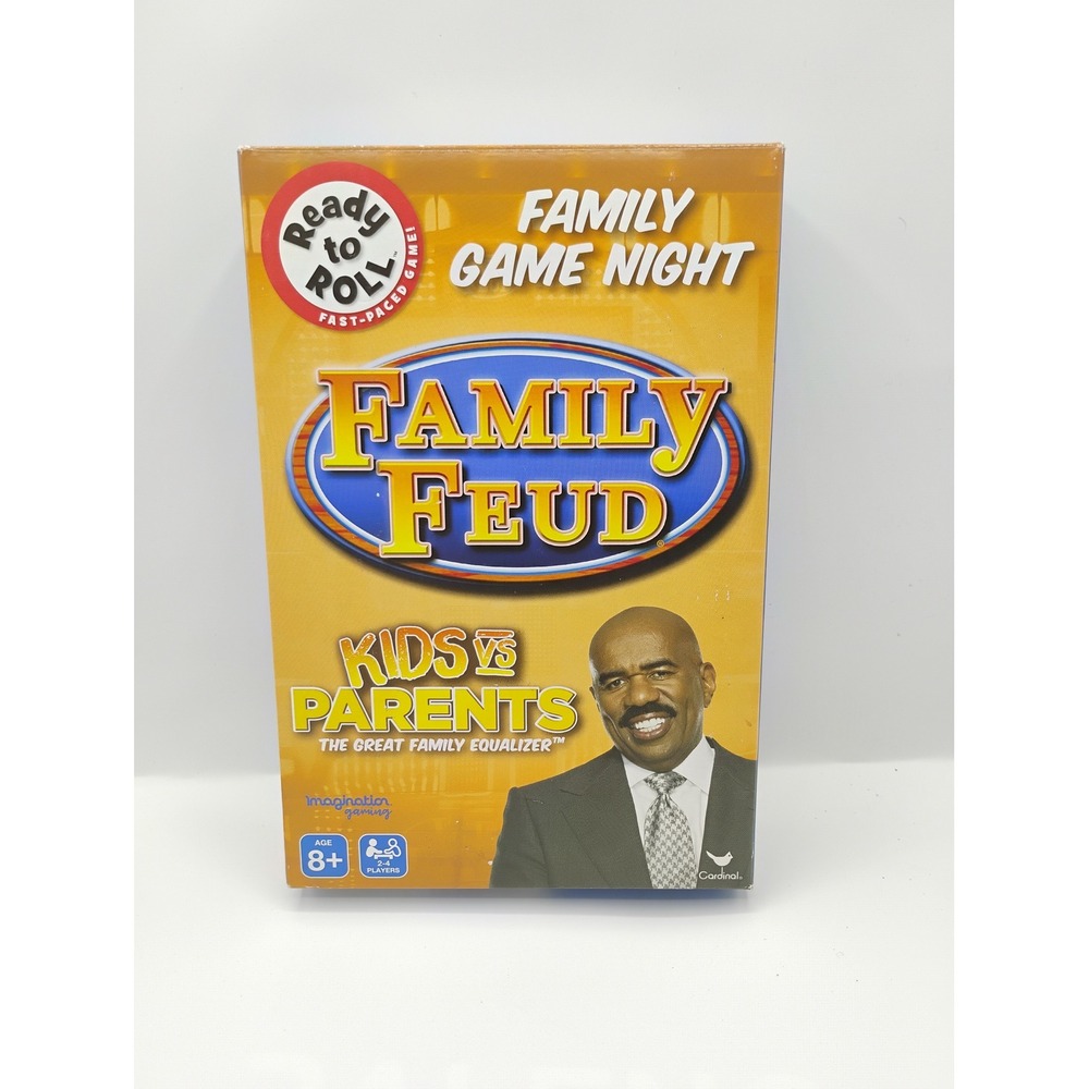 Cardinal Family Feud Kids vs Parents Game Blue New Platinum Edition Card Game